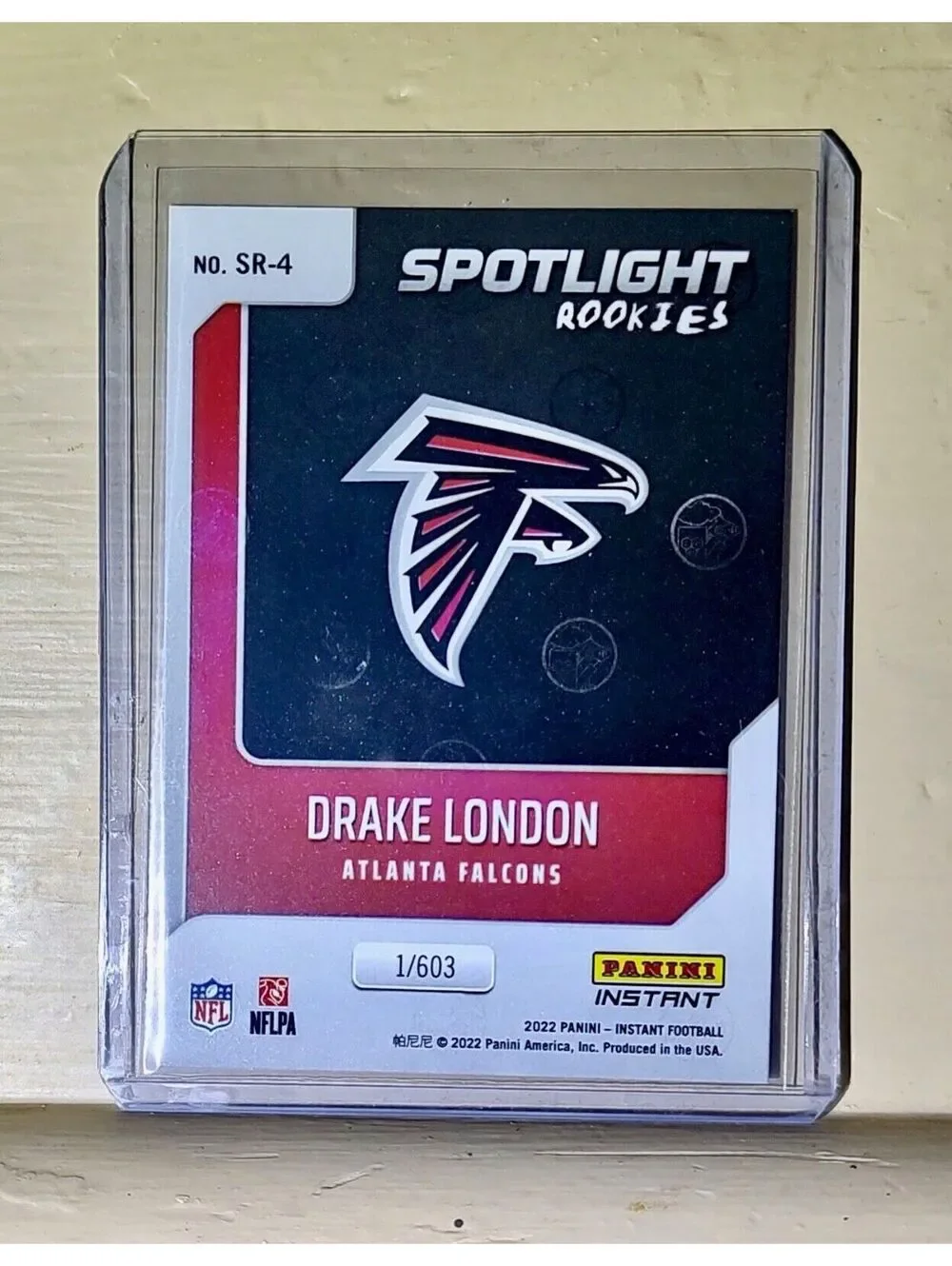 Drake London 2022 NFL Panini #4 Spotlight Rookie Football Card 1/603